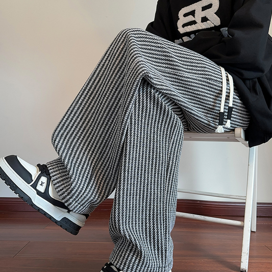XAVIERA – Modern Striped Sweatpants