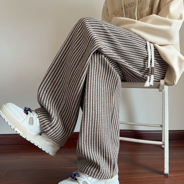 XAVIERA – Modern Striped Sweatpants