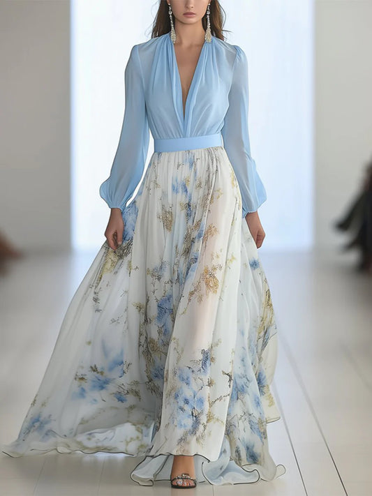 Penelope | Abito lungo a fiori