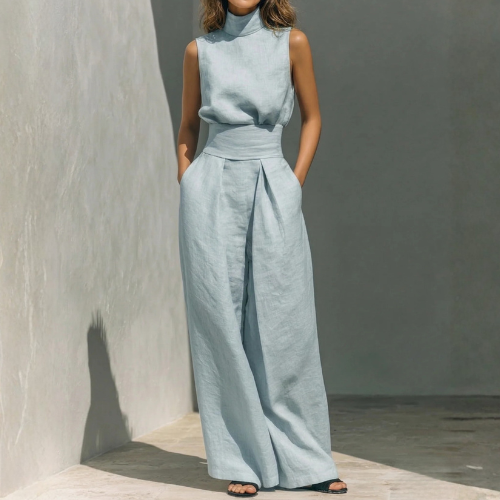 Maria - Top e Pantaloni a Gamba Larga