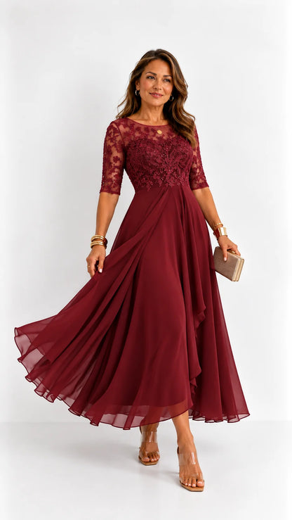 RHONDA | Elegante abito in pizzo