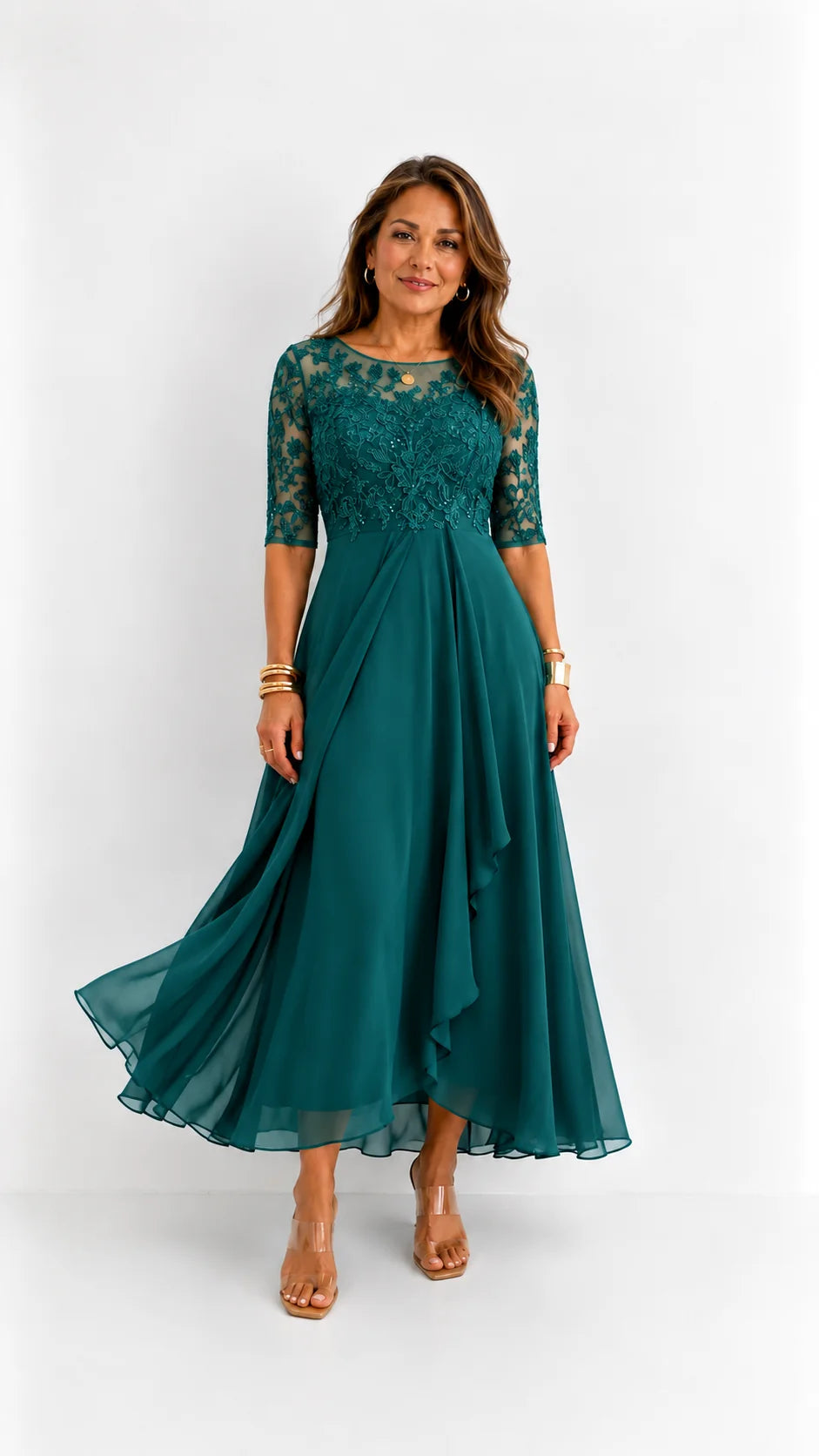 RHONDA | Elegante abito in pizzo