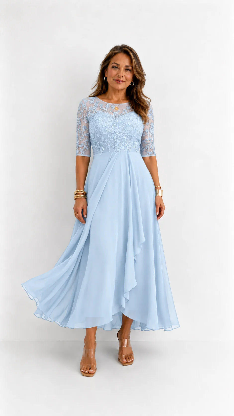 RHONDA | Elegante abito in pizzo