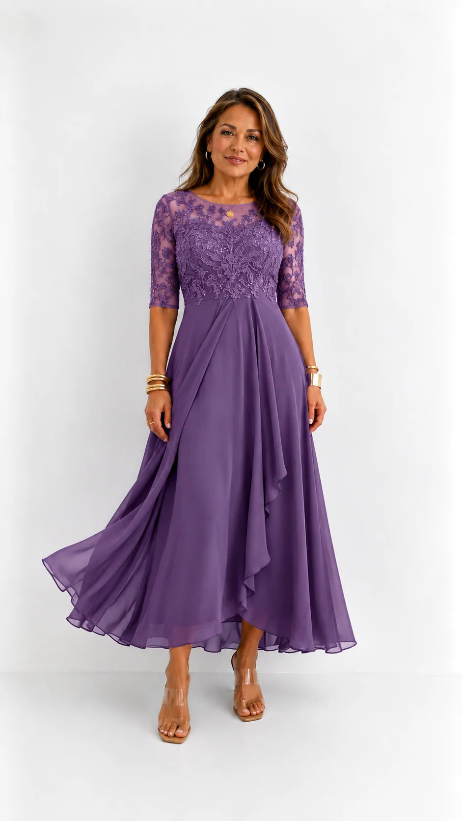 RHONDA | Elegante abito in pizzo