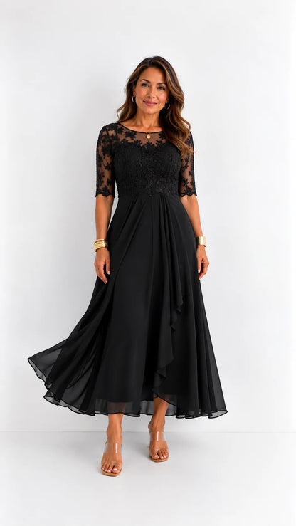 RHONDA | Elegante abito in pizzo