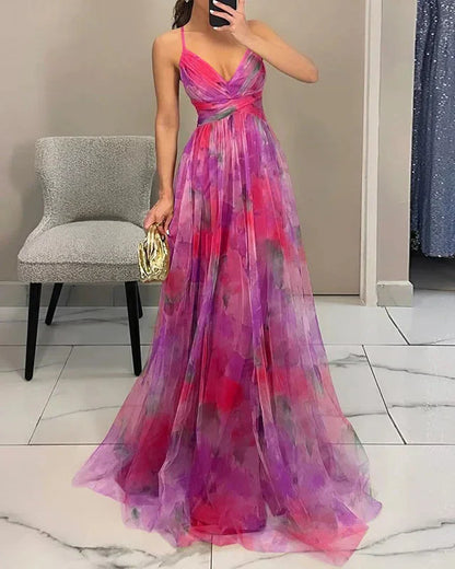 Rosa | Vestito maxi floreale incantevole