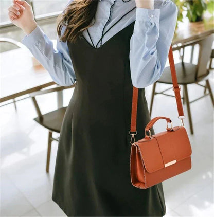 Bolso de Hombro Retro Elegante para Mujer - Piel Sintética de Alta Calidad