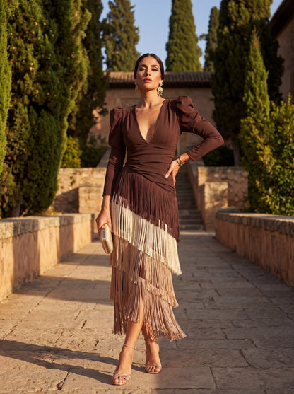 Vestito Ronda frange