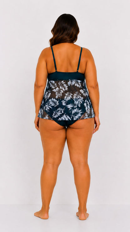 Soleskin | Eleganter Tankini mit Rock und Bauchkontrolle