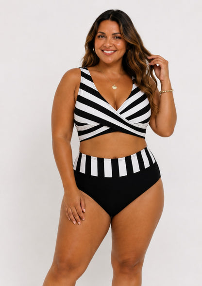 Portofino | Elegant Striped Bikini