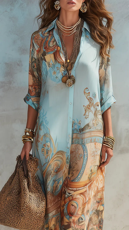 Lorna | Chemisier-Kleid Mediterraneo