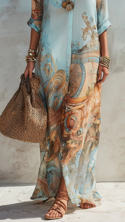 Lorna | Chemisier-Kleid Mediterraneo