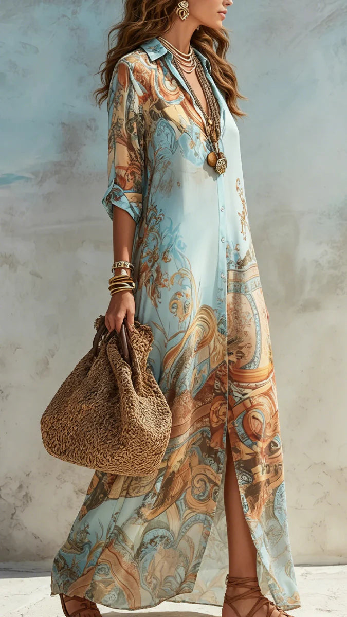 Lorna | Chemisier-Kleid Mediterraneo