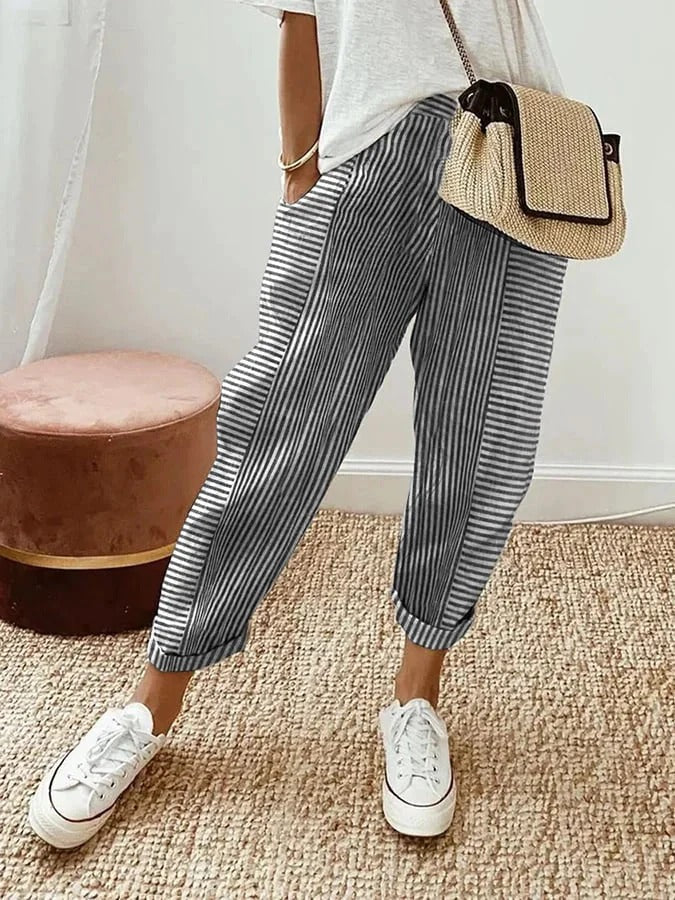 Lola | Pantalones casuales de verano de corte ancho