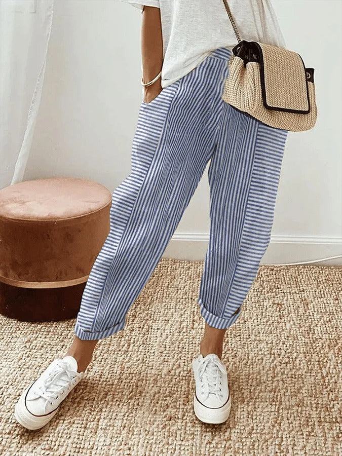 Lola | Pantalones casuales de verano de corte ancho