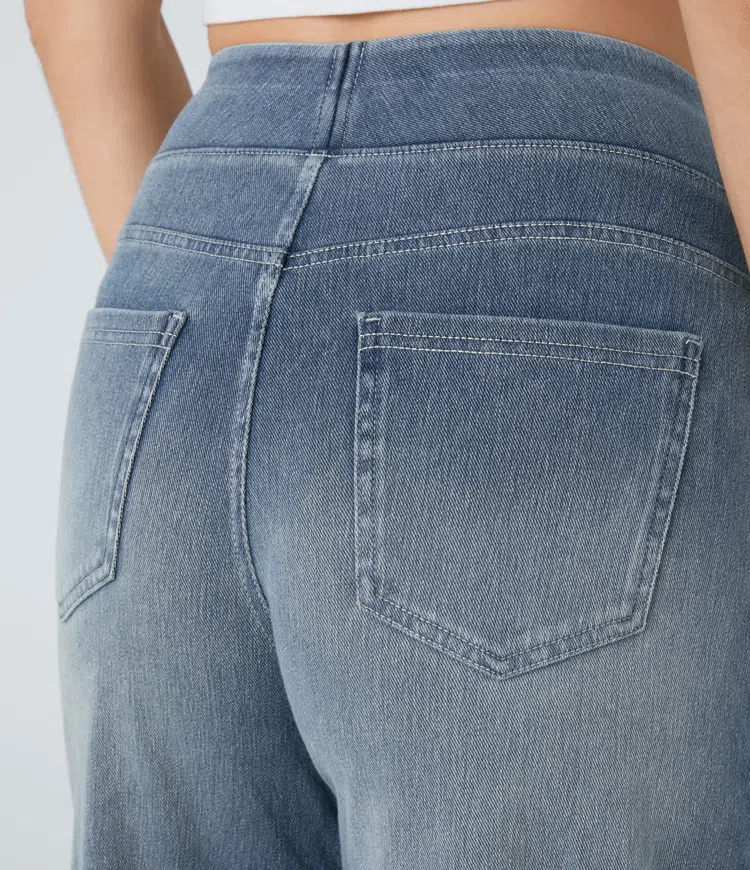 Solène - Jeans de pernera ancha de corte relajado