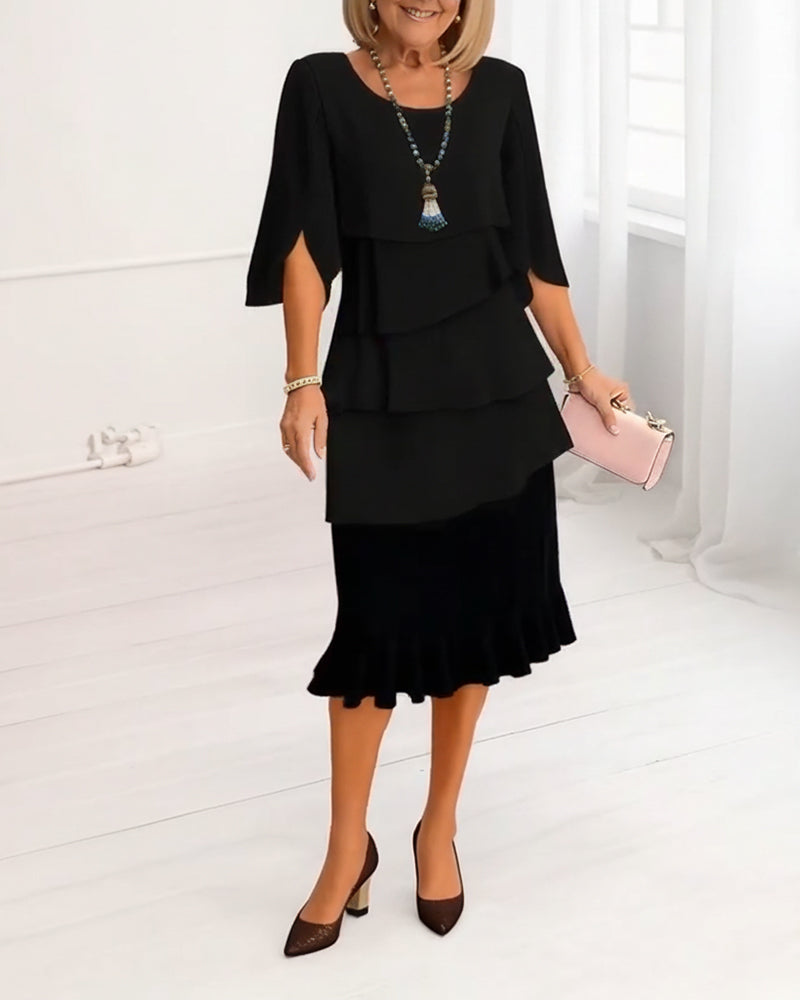 Patricia | Abito Elegante con Volant