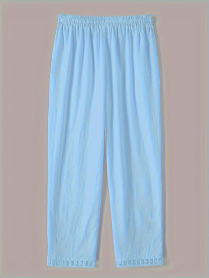 Wren – Relaxed Cropped Trousers with Contrast Details