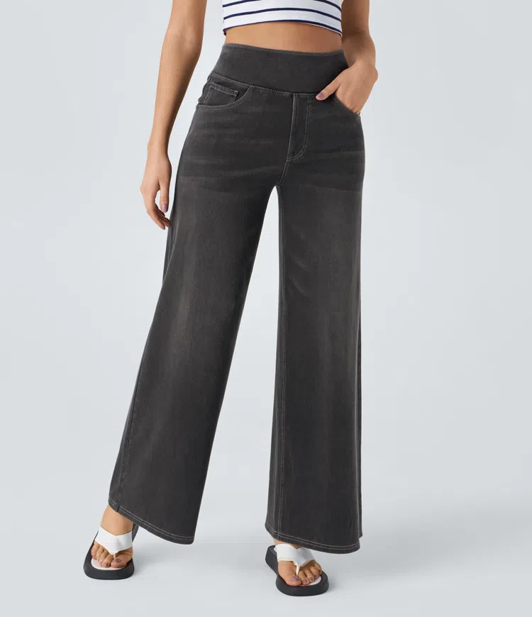 Solène - Jeans de pernera ancha de corte relajado
