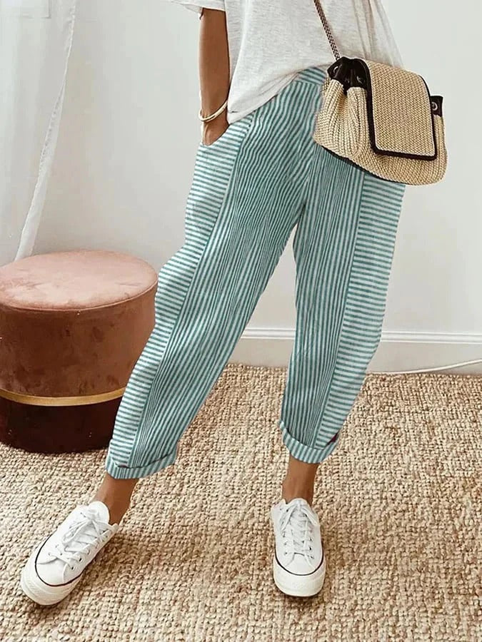 Lola | Pantalones casuales de verano de corte ancho