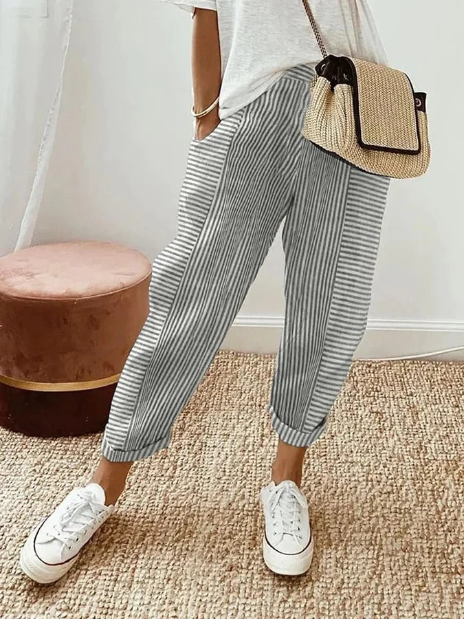 Lola | Pantalones casuales de verano de corte ancho