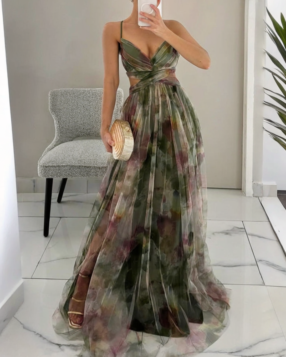 Rosa | Vestito maxi floreale incantevole