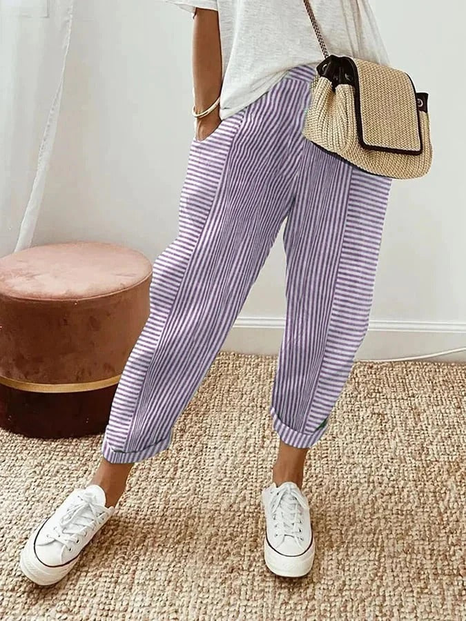Lola | Pantalones casuales de verano de corte ancho